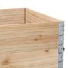vidaXL Garden Planter Natural wood Solid pine wood 47.2x31.5x23.8 in