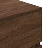 vidaXL Bedside Cabinet Brown Oak Engineered Wood Medium Bedside Cabinet