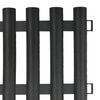 vidaXL Lawn Edgings 17 pcs Anthracite 393.7" Polypropylene