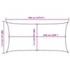 vidaXL Sunshade Sail 1.75 oz/ft&sup2; Rectangular Light Grey 13.1x23.0' HDPE