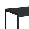 vidaXL Side Table Black Engineered wood, iron Small Portable