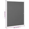 vidaXL Insect Screen Anthracite Aluminum, Fiberglass 39.4x47.2 in
