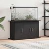 vidaXL Aquarium Stand Black Oak 39.8x16.1x22.8" Engineered Wood