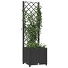 vidaXL Garden Planter Black Polypropylene 53.5 in tall Planters