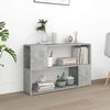 vidaXL Book Cabinet Concrete Grey Engineered Wood