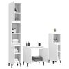 vidaXL Bathroom Furniture Set White Engineered wood, metal Medium