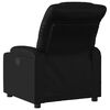 vidaXL Massage Recliner Chair Black Faux leather, metal, plywood Single