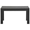 vidaXL Garden Lounge Set Anthracite Polypropylene with rattan look Large