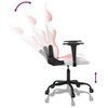 vidaXL Gaming Chair White and Pink