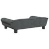 vidaXL Kids Sofa Dark Grey Velvet, solid pine wood, plastic, foam Mini