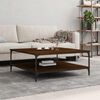vidaXL Coffee Table Brown Oak Engineered Wood Large Coffee Table