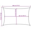 vidaXL Sun Shade Sail Sand 16.4x11.5' 100% Polyester Oxford