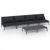 vidaXL Garden Lounge Set Dark Grey