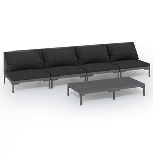 vidaXL Garden Lounge Set Dark Grey