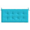 vidaXL Bench Pad Plain Turquoise 47.24 x 19.69 x 1.18 in Oxford Fabric
