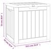 vidaXL Garden Storage Box Grey Polypropylene (PP) Medium