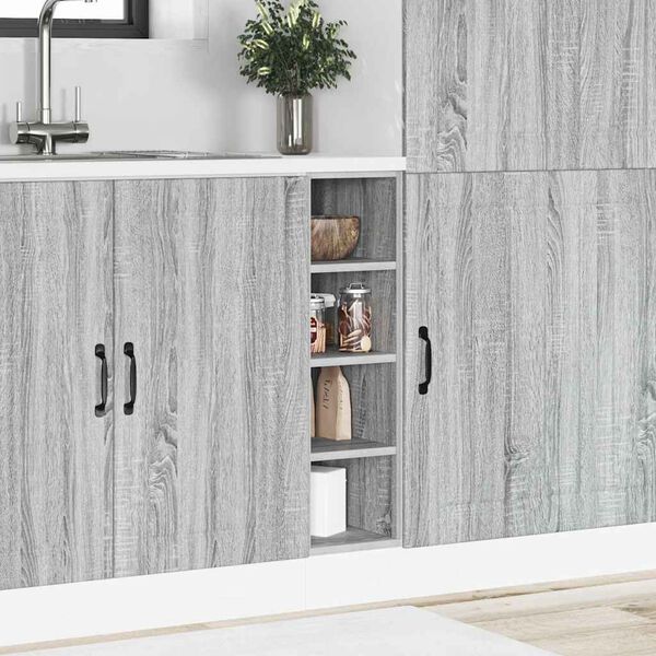 vidaXL Bottom Cabinet Grey Sonoma Engineered Wood One Size
