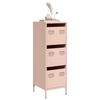 vidaXL Highboard Pink Cold-rolled steel 15.4 x 13.8 x 40.7 in Highboard