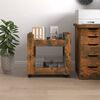 vidaXL Desk Trolley Smoked Oak 23.6x17.7x23.6" Engineered Wood