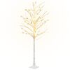 vidaXL LED Tree Warm white Steel, Plastic 86.6 in LED Tree Other