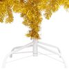 vidaXL Artificial Pre-lit Christmas Tree with Ball Set Gold 47.2" PET
