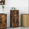 vidaXL Bathroom Cabinet with Door Smoked Oak 11.81 x 13.78 x 31.50 in