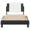 vidaXL Bed Frame Black and white