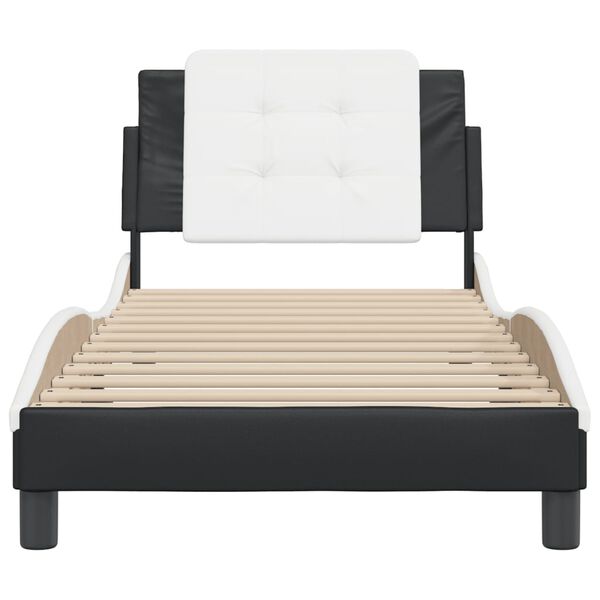 vidaXL Bed Frame Black and white