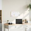vidaXL Magnetic Whiteboard with Solid Pine Wood Frame 23.6x11.8"