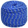 vidaXL Boat Rope Blue 0.31 " 164.0 ' Polypropylene