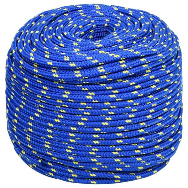 vidaXL Boat Rope Blue 0.31 " 164.0 ' Polypropylene