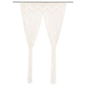vidaXL Macrame Curtain 55.1x94.5" Cotton