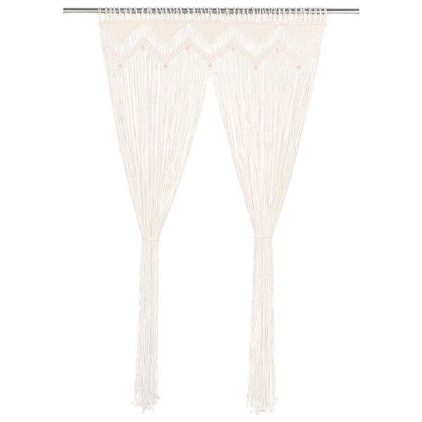 vidaXL Macrame Curtain 55.1x94.5" Cotton