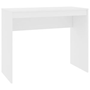 vidaXL Desk White Engineered Wood 35.4 x 15.7 x 28.3 in Sleek Desk