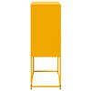vidaXL Sideboard Mustard Yellow Steel Medium Sideboard Rectangular