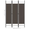 vidaXL 3-Panel Room Divider Anthracite 47.2"x70.9"