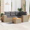 vidaXL Outdoor Sofa Set Beige
