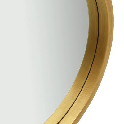 vidaXL Wall Mirror with Strap 23.6" Gold