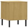 vidaXL Bedside Cabinet Brown Solid Pine Wood Small Bedside Cabinet