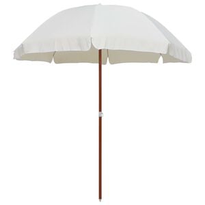 vidaXL Garden Parasol Sand Polyester, Steel Large UV-resistant materials