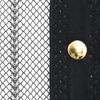 vidaXL Insect Door Curtains 2 pcs with Magnet Blocks Black 86.6x39.4"