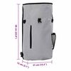 vidaXL Bicycle Bag Gray 31 x 13 x 58 cm Polyester