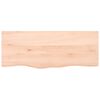 vidaXL Bathroom Countertop 39.4x15.7x0.8" Untreated Solid Wood