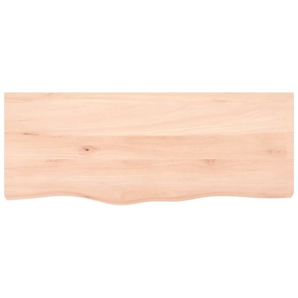 vidaXL Bathroom Countertop 39.4x15.7x0.8" Untreated Solid Wood
