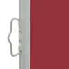 vidaXL Side Awning Red Polyester, Powder-Coated Iron 55.1 x 118.1 in