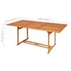 vidaXL Garden Dining Set Warm Teak