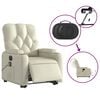 vidaXL Electric Stand Up Massage Recliner Chair Cream