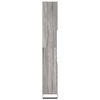 vidaXL Bathroom Cabinet Grey Sonoma 11.8x11.8x74.8" Engineered Wood