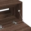 vidaXL Sink Cabinet Brown oak Engineered wood Standard Storage