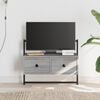 vidaXL TV Cabinet Grey Sonoma Engineered Wood, Metal 23.8 x 11.8 x 20.1 in